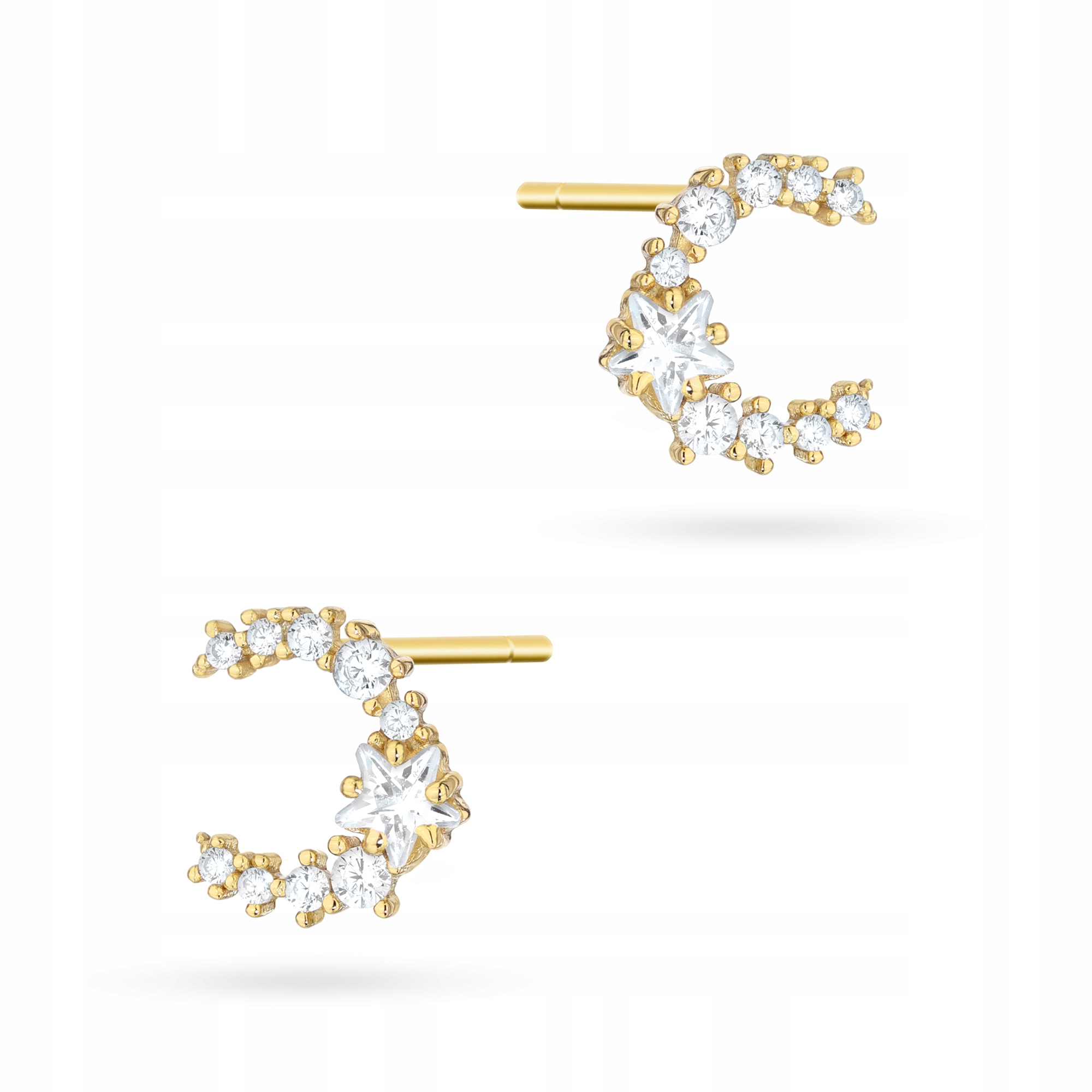 Dámské náušnice ze stříbra ryzost 925 s motivem Náušnice a kubickým zirkonem