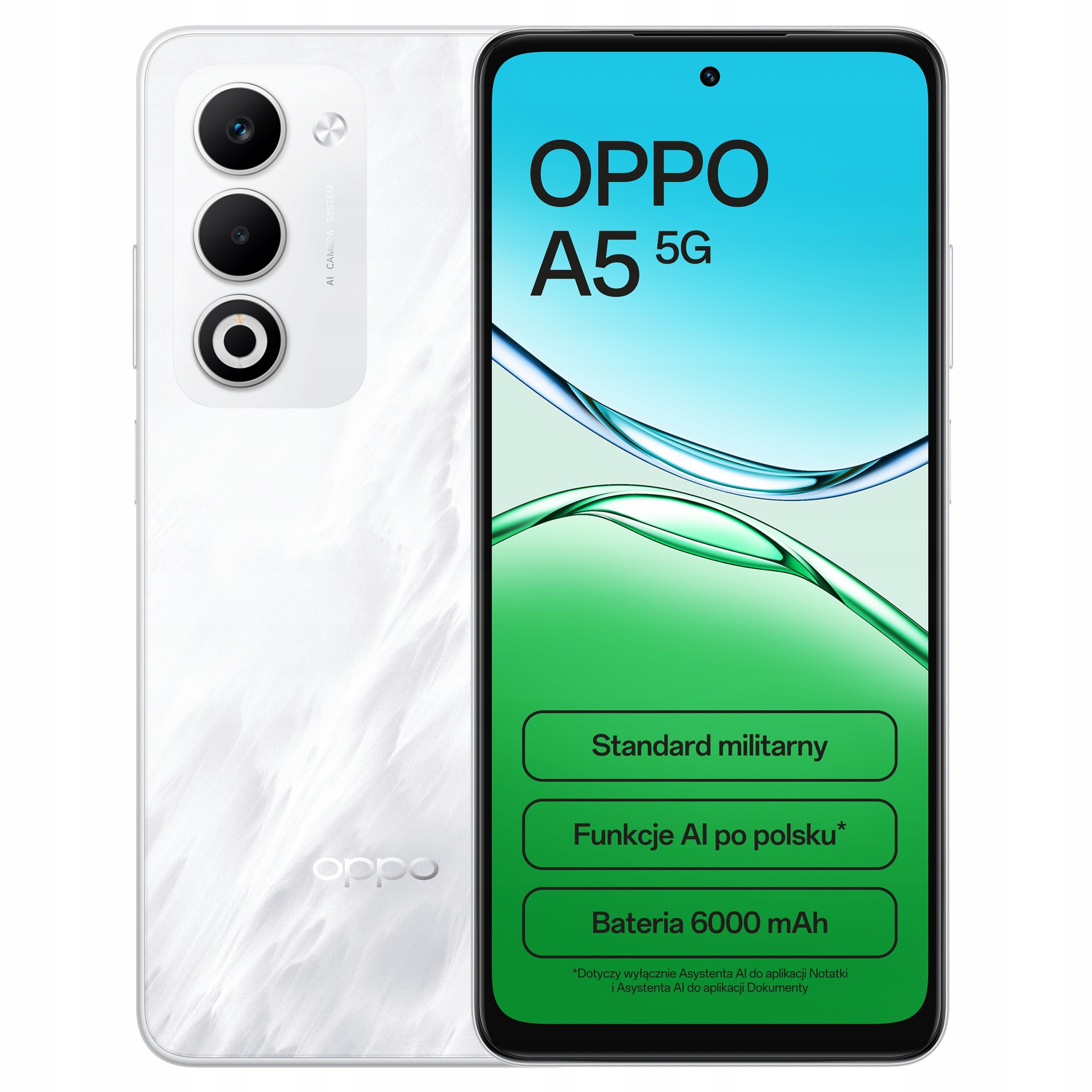 Smartfon Oppo A5 5G 4 Gb 128 Gb Biały