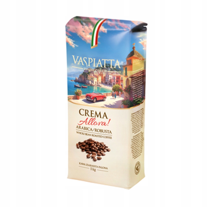 Levně Káva zrnková Vaspiatta Crema Allora 1000 g