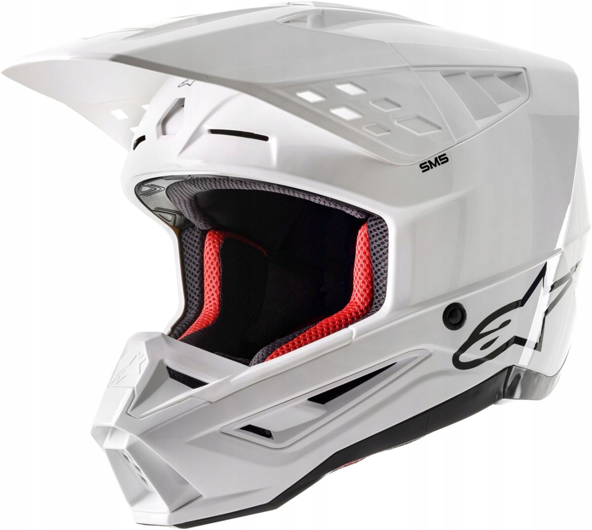 Crossová Prilba Alpinestars Supertech M5 Solid White Xs