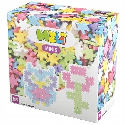 

Klocki Konstrukcyjne Wafle Meli Minis Pastel 200el