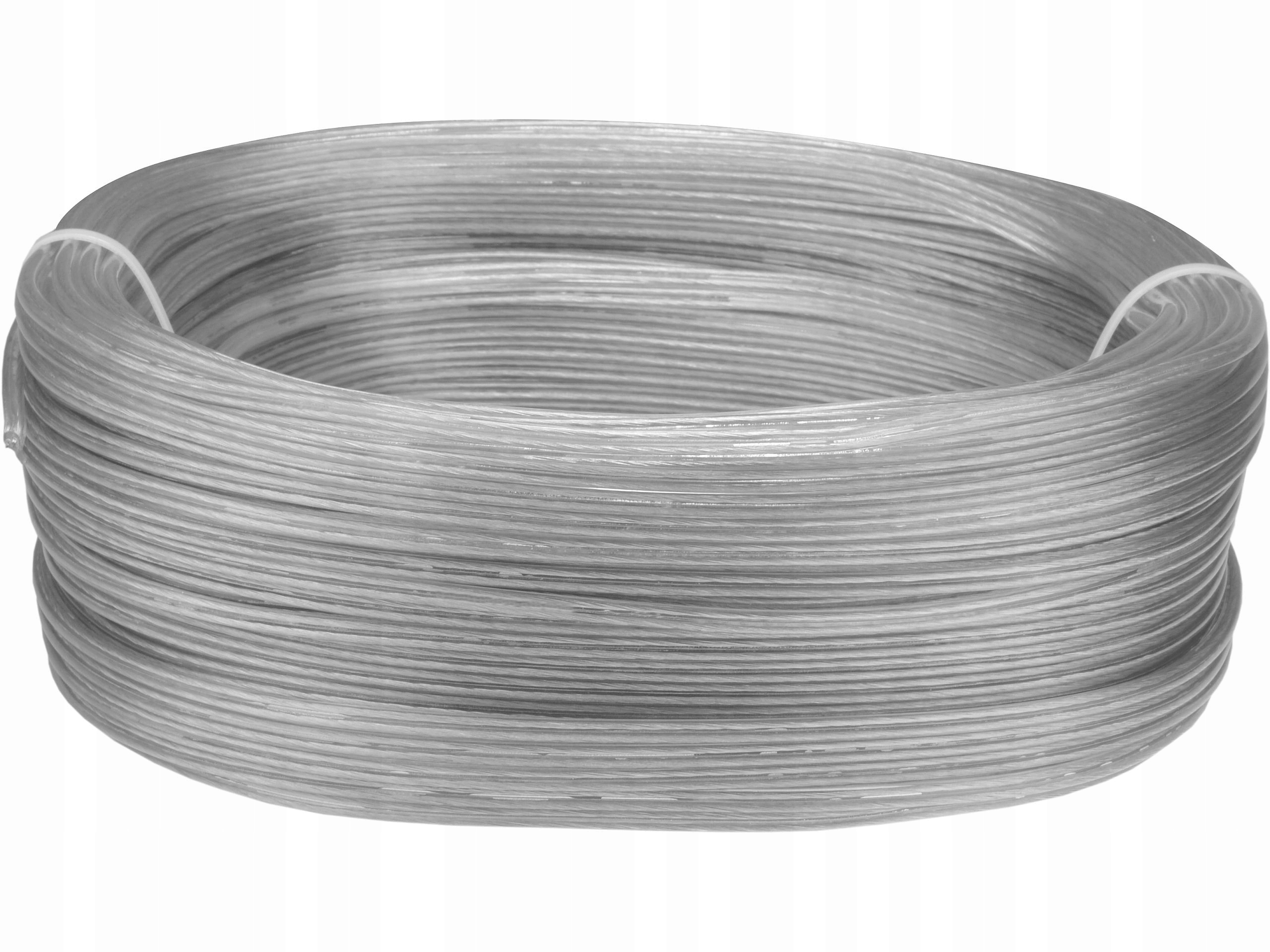 Kabel Omy 2x0,5 okrągły linka giętka przewód do lamp Transparentny 100M