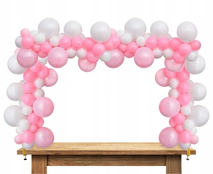 Horizontální zlatý rám přišroubovaný ke stolu 260 x 100 cm, dekorační stojan