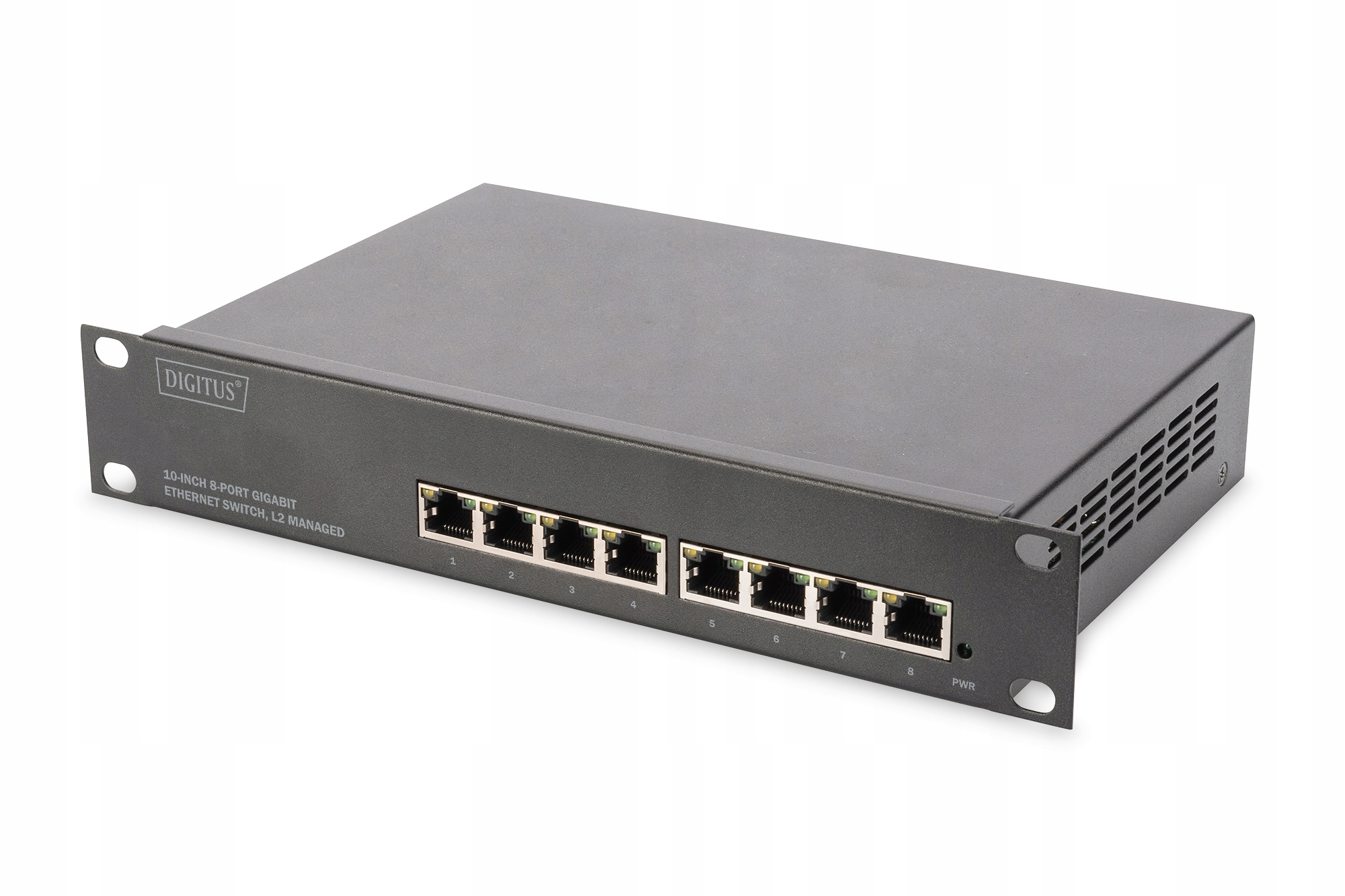 10 calowy przełącznik gigabitowy 8 portowy Ethernet L2+