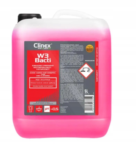 

Clinex W3 Bacti 5L Płyn dezynfekująco – czyszczący