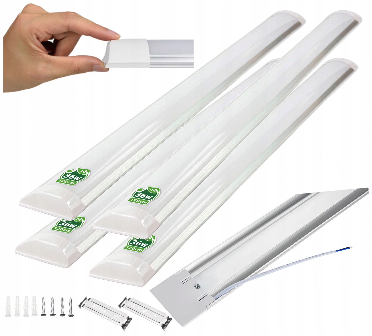 

4x Oprawa natynkowa Led 36W 120cm panel świetlówka