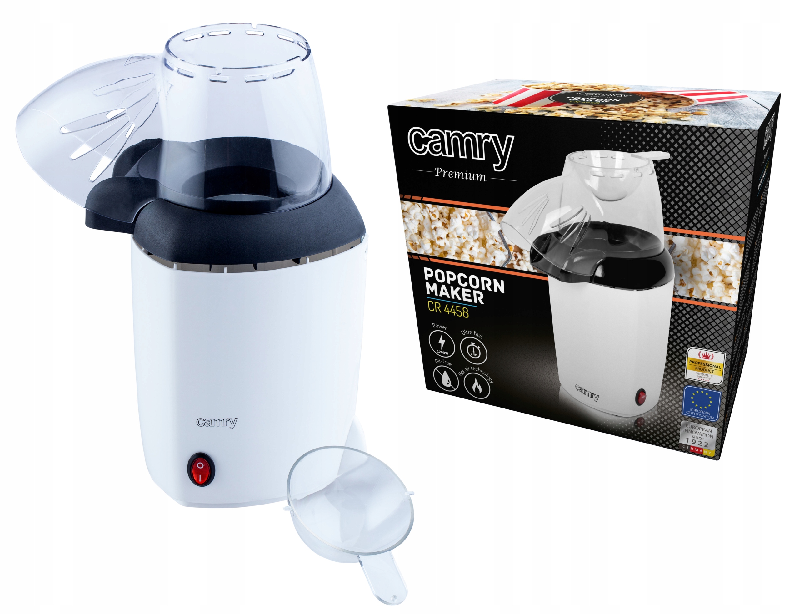 MASZYNKA AUTOMAT DO ROBIENIA POPCORNU BEZ TŁUSZCZU