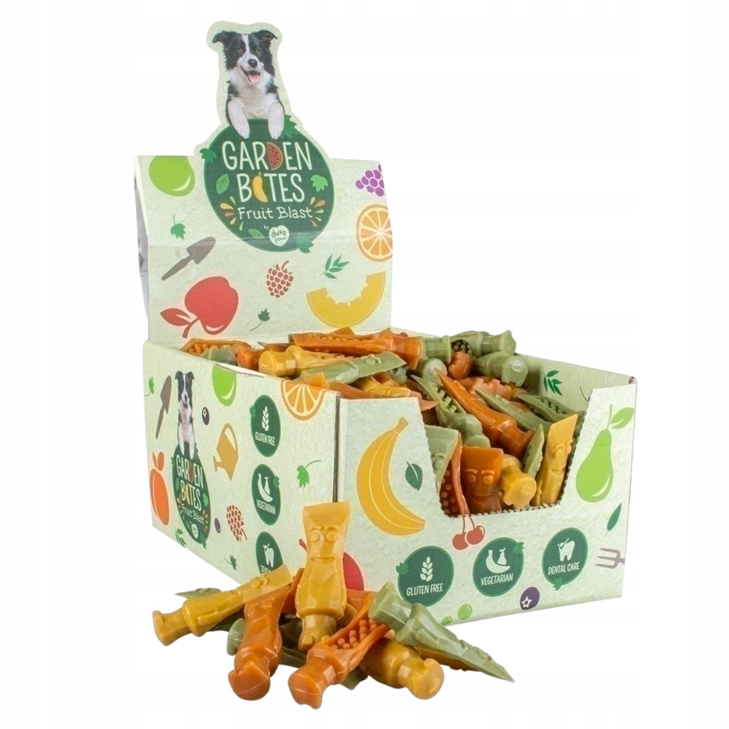 Garden Bites Fruity Tonya Toothpaste S Veganská Pamlsek Tuby 8 cm 80 ks