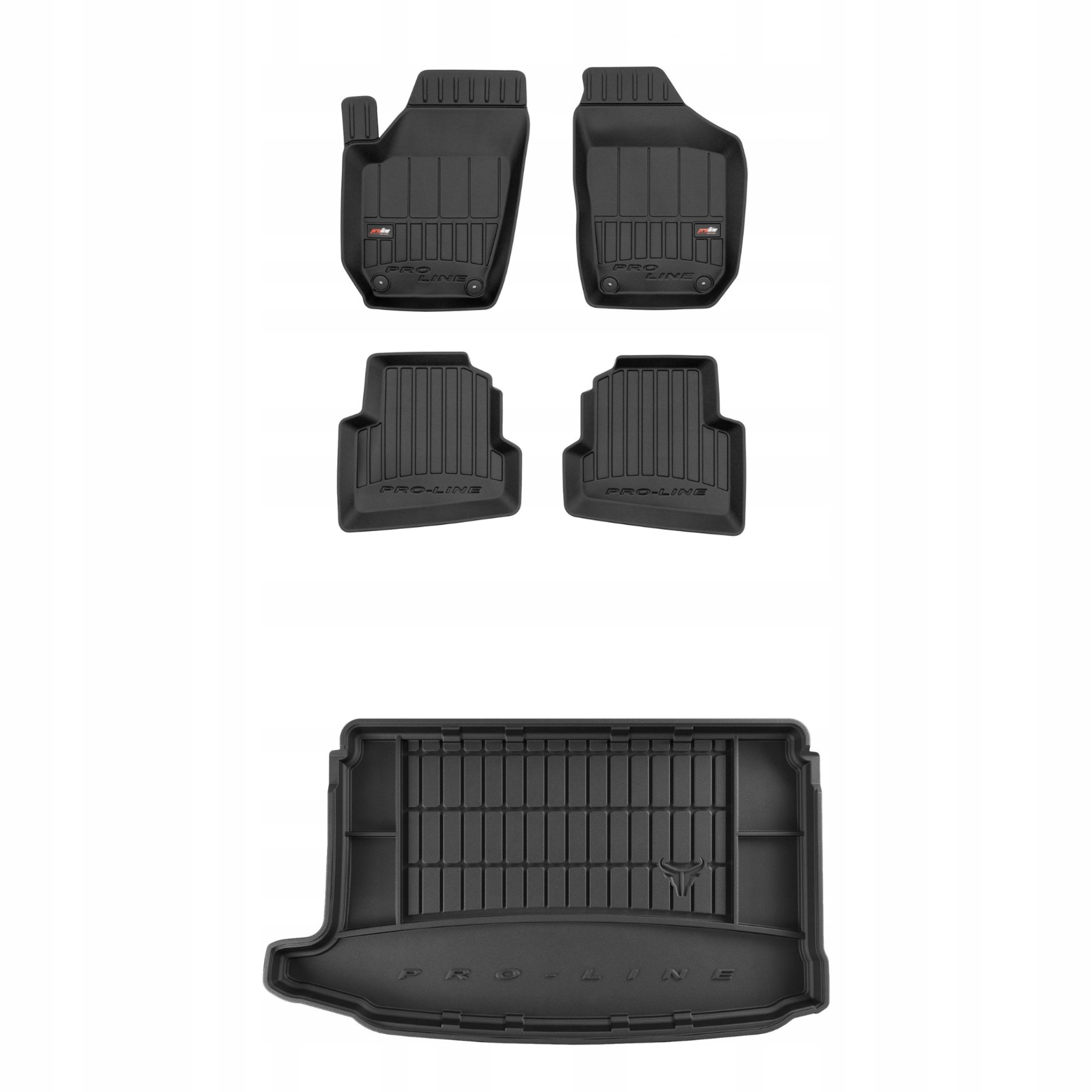 Sada gumových kobercov a rohoží pre Volkswagen Polo IV 2001-2009