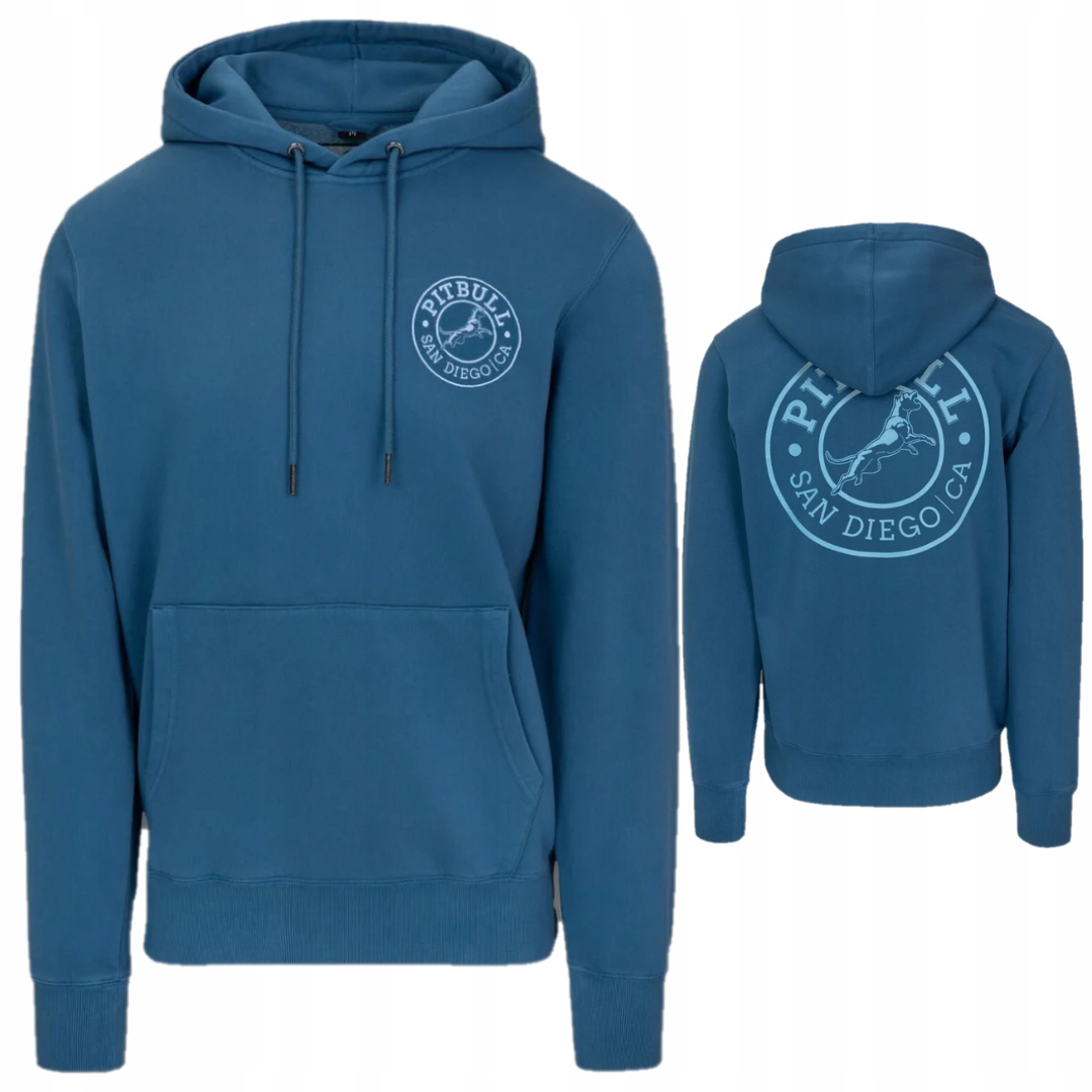 Pitbull West Coast Pánská Mikina S Kapucí Vintage Boxing Modrá M