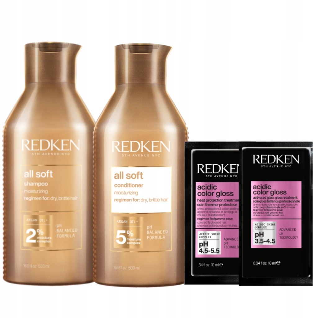 Redken All Soft šampon kondicionér 500 ml pro suché vlasy Dárek