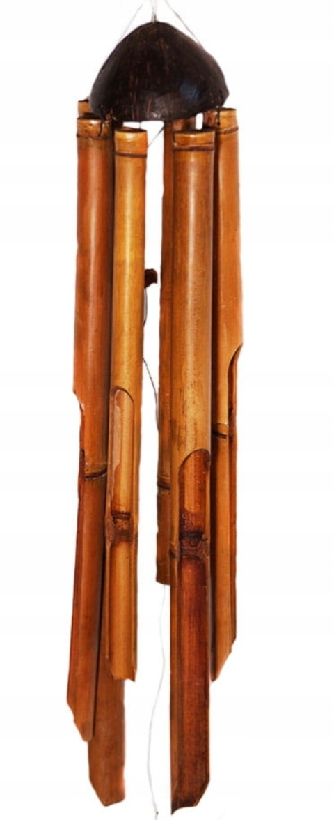 Dzwonki bambusowe gong 80 cm rurka Piękne /210cm DZW80Z