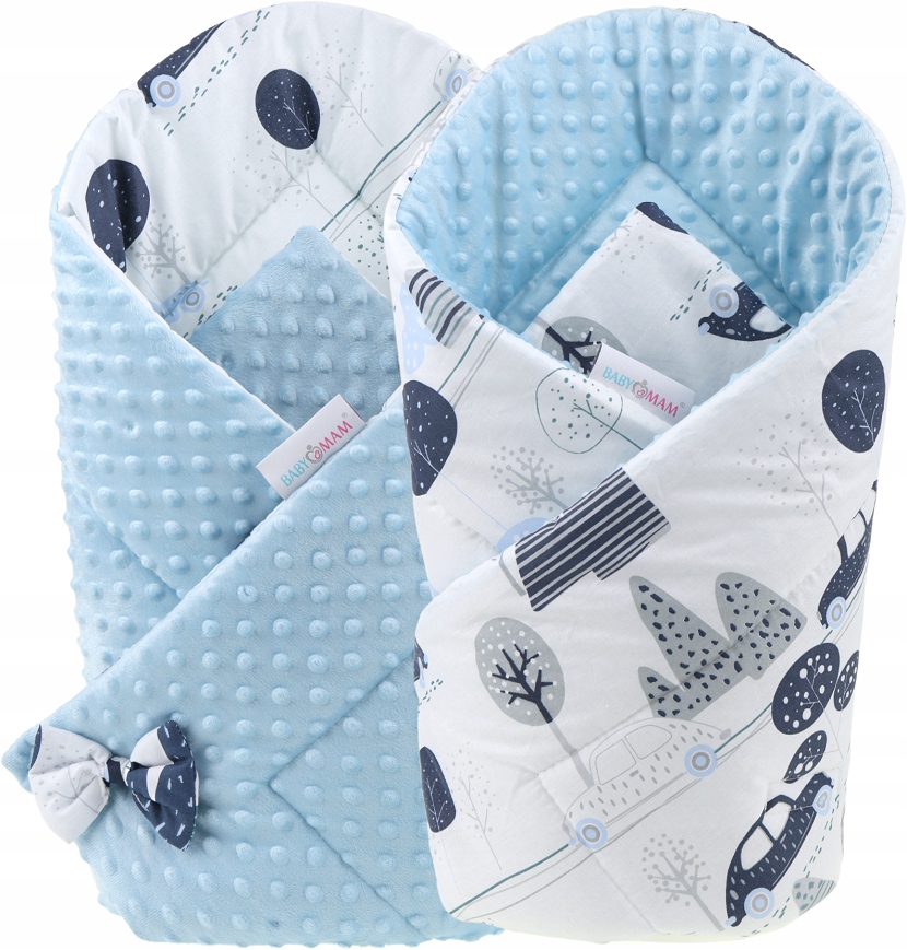 

Babymam Rożek Becik Niemowlęcy Otulacz Minky 80x80