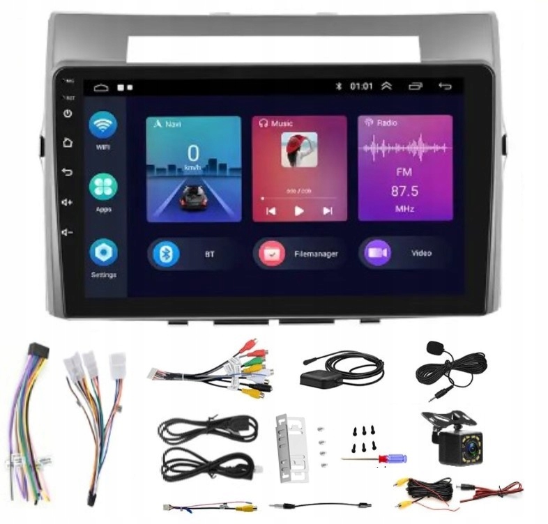 RADIO 2 DIN ANDROID 2GB GPS BT WIFI TOTYOTA COROLLA VERSO 2004-2009