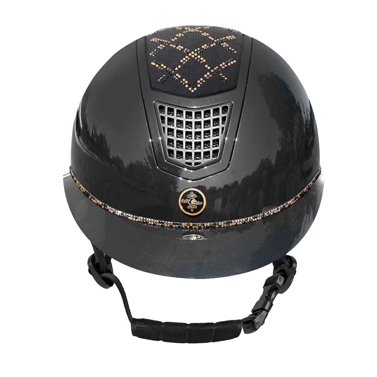 Kask Fair play Quantinum r. M czarny rosegold