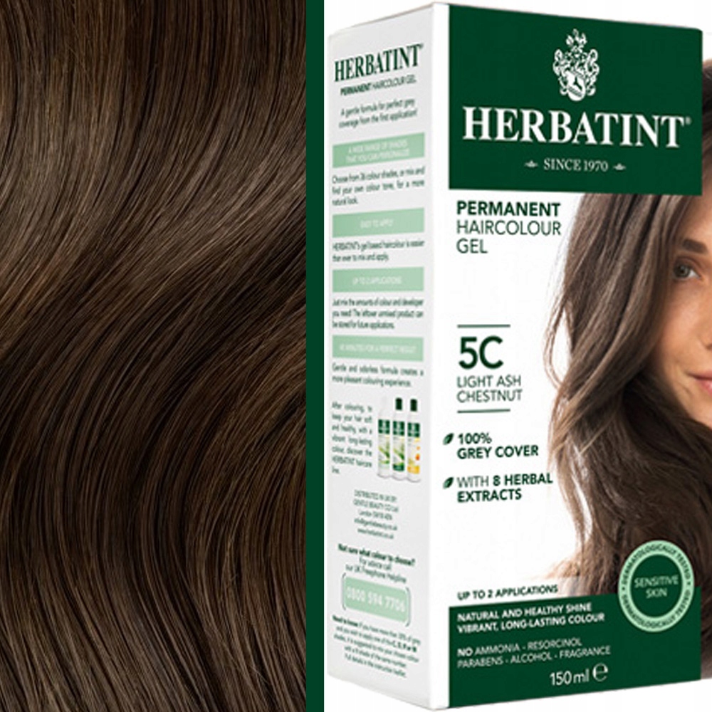 

Farba Herbatint 5C Jasny Popielaty Kasztan 150ml