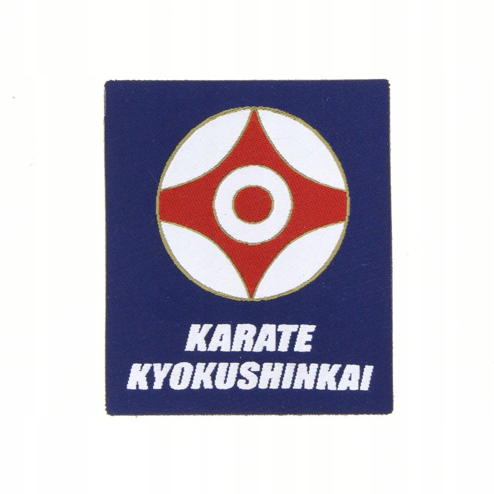 BELTOR NASZYWKA NAPRASOWANKA SYMBOL KYOKUSHINKAI NA KIMONO KARATE NIEBIESKA