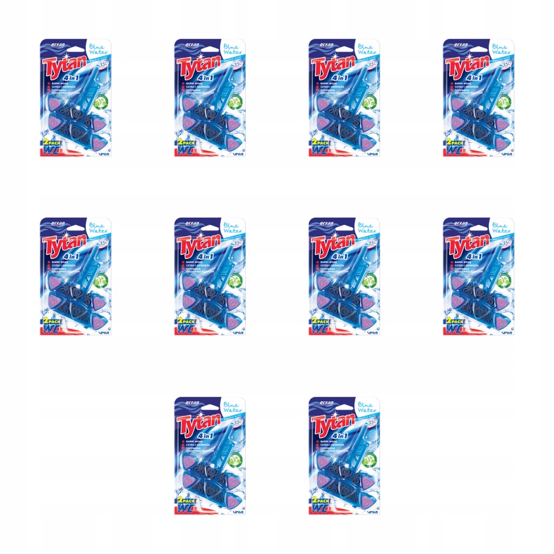 Tytan Blue Water závěsná kostka na Wc 2x40 g mořský X10