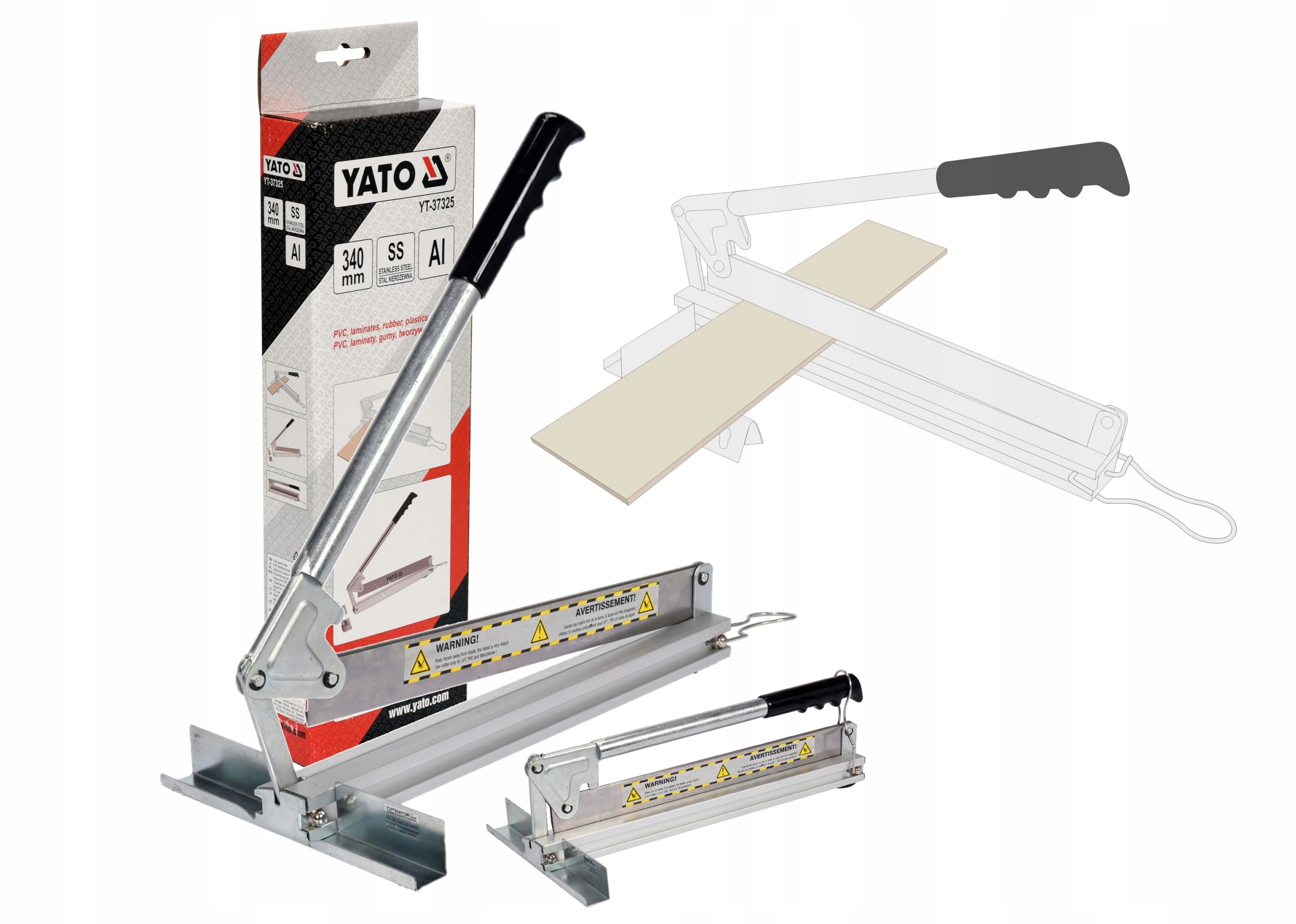 Gilotina Pro Řezání Podlahových Krytin Z Pvc Laminátových Panelů Yato YT-37325