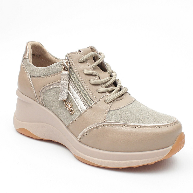 Filippo DP6434 Taupe Kožené Polobotky vel. 40