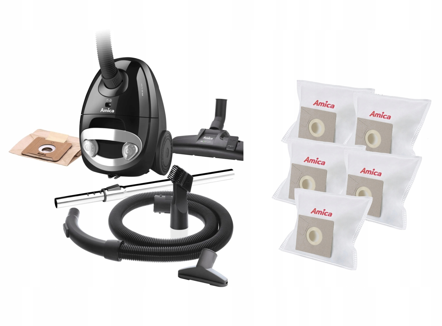 Odkurzacz tradycyjny workowy Amica Ora VM1032 900W worki Aw 3011 5 szt.