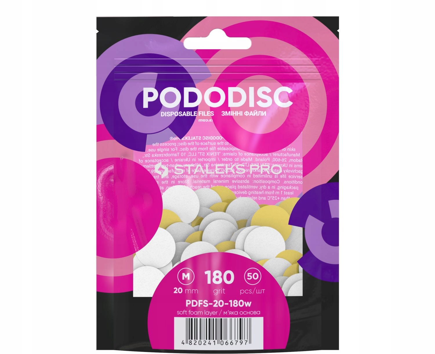 

Pododisc Staleks Wymienne nakładki M g.180 Soft