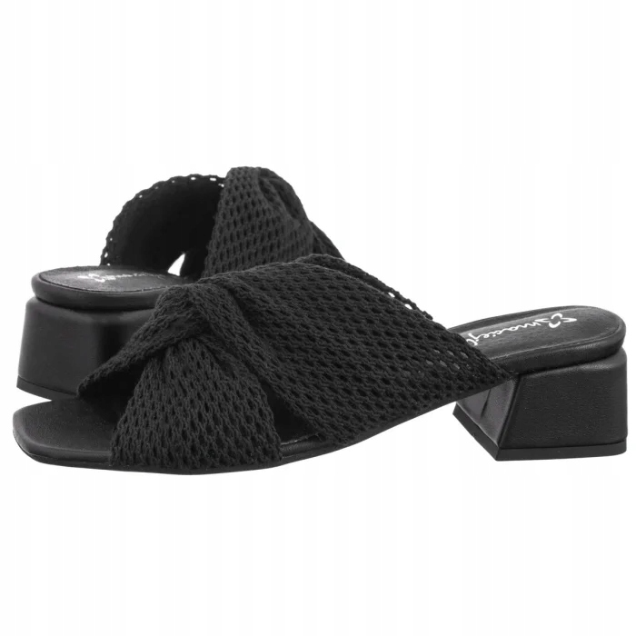 Boty Nazouváky na podpatku Dámské Maciejka Černé 06955-01 Black