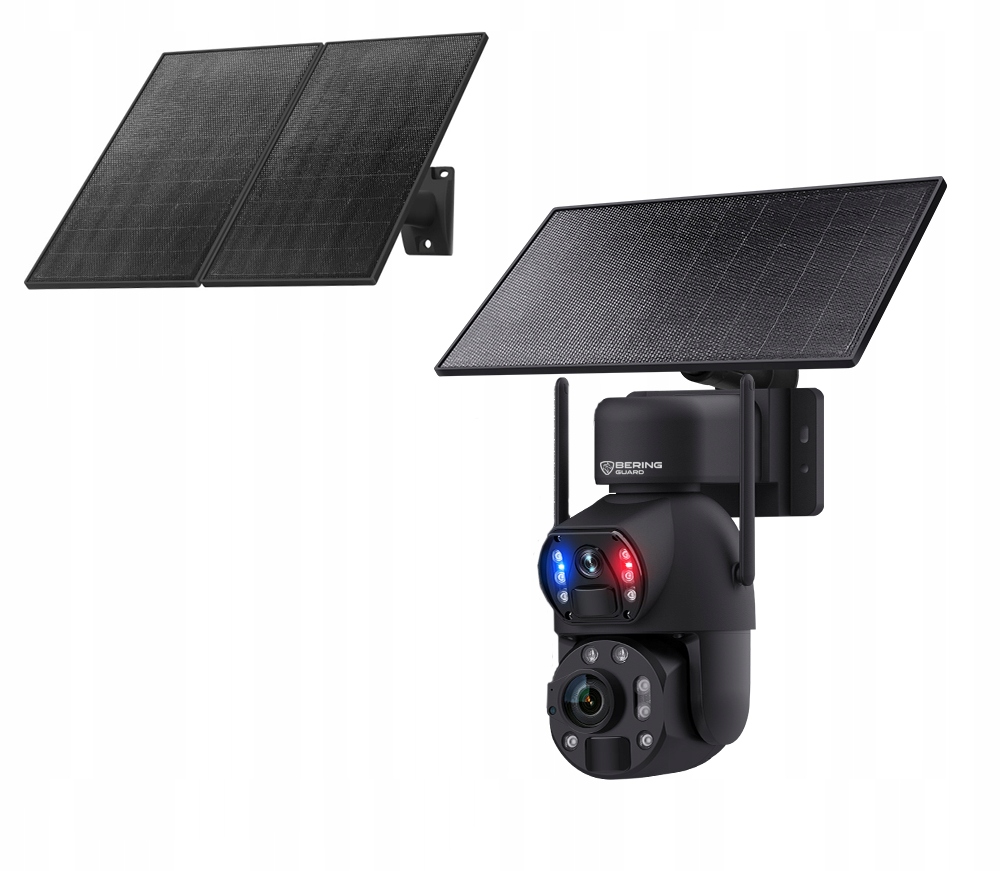 Kamera WiFi Solar 30W Zoom x36 150M 8MP Dva Objektivy Nepřetržité Nahrávání