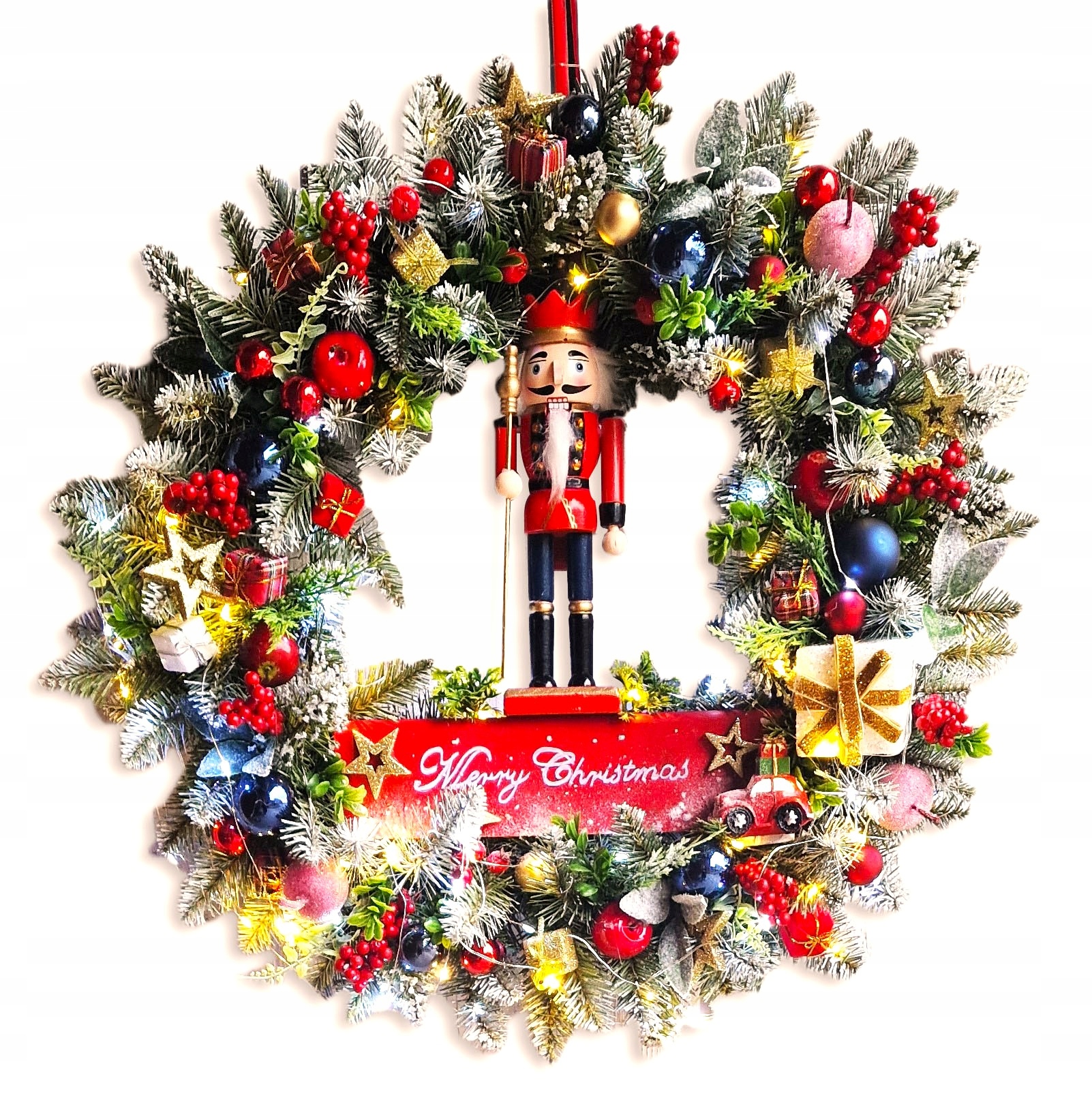 WIANEK ŚWIATECZNY BOŻE NARODZENIE DRZWI STROIK