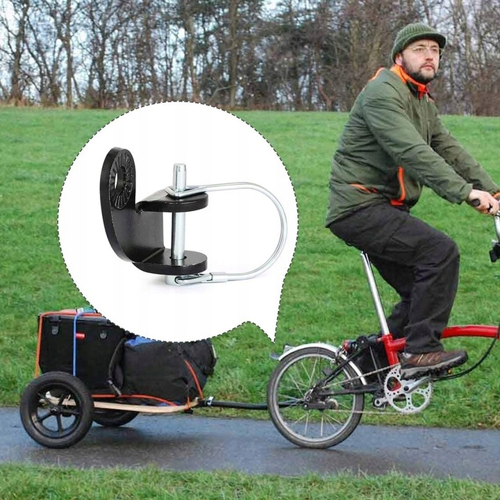 2x UCHWYT ZACZEP HAK MOCOWANIE PRZYCZEPKI ROWEROWEJ Model Zaczep