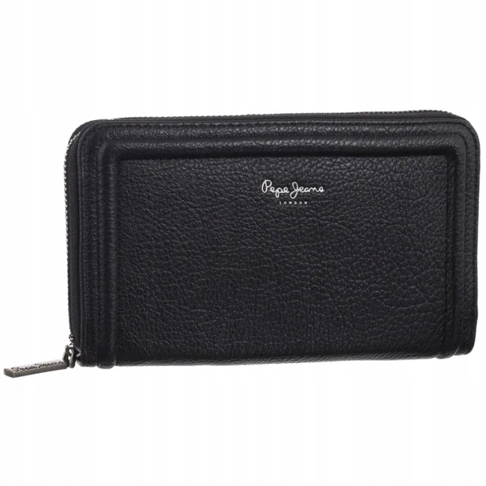 Velká dámská peněženka Pepe Jeans Code Wallet Black PL0700001 Černá