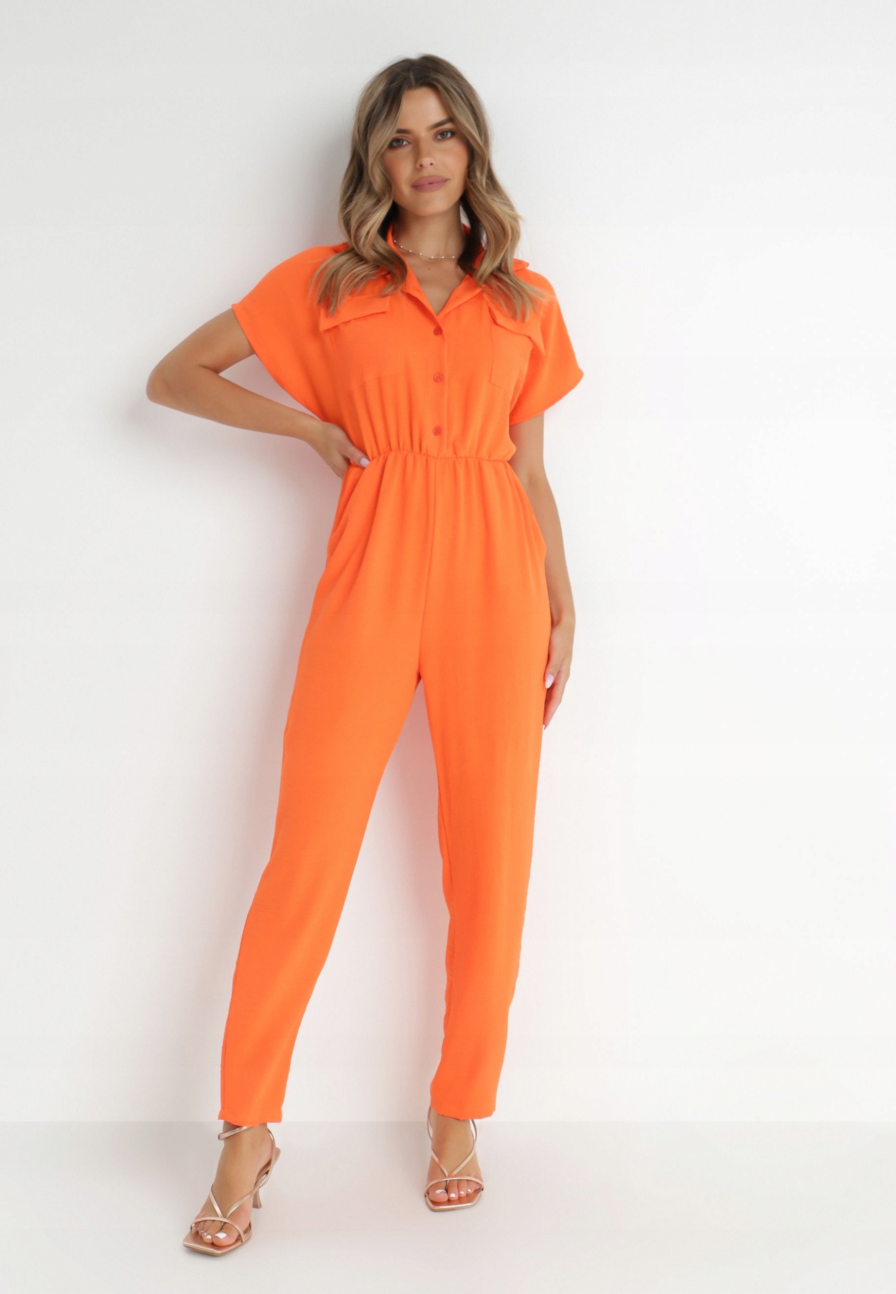Kombinéza Casual Oranžová Born2be S/m