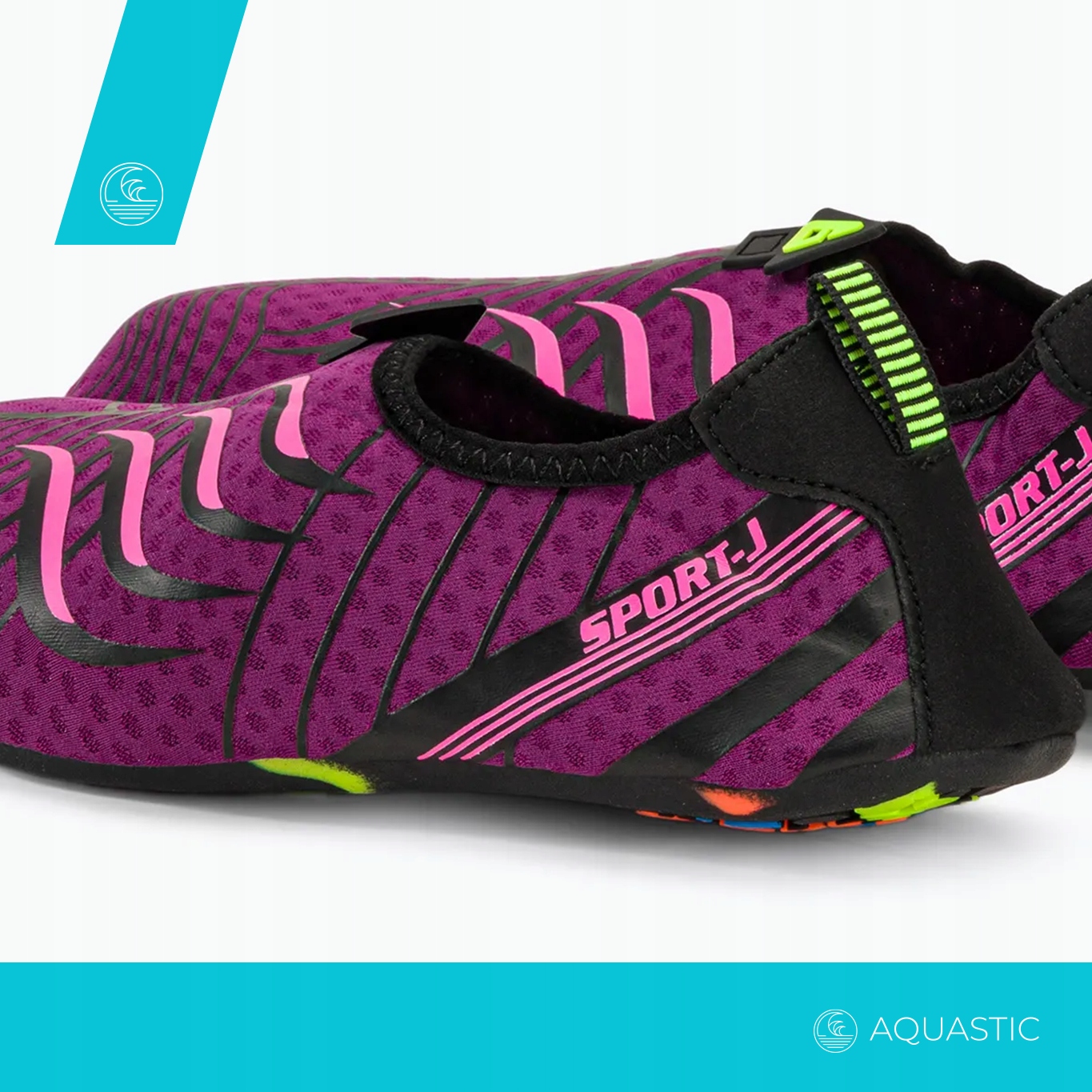 Buty do wody na plażę AQUASTIC fioletowe 42-43 Model Buty do wody