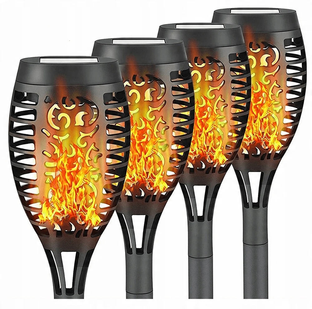 

4x Lampa solarna Led Latarnia Pochodnia Wbijana