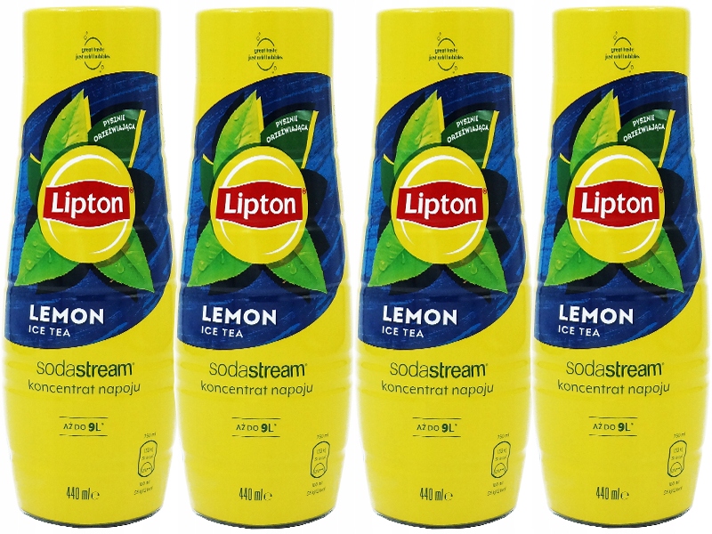 6x SYROP SODASTREAM LIPTON LEMON ICE TEA DO SATURATORA 9L NAPOJU z 440ml Marka SodaStream