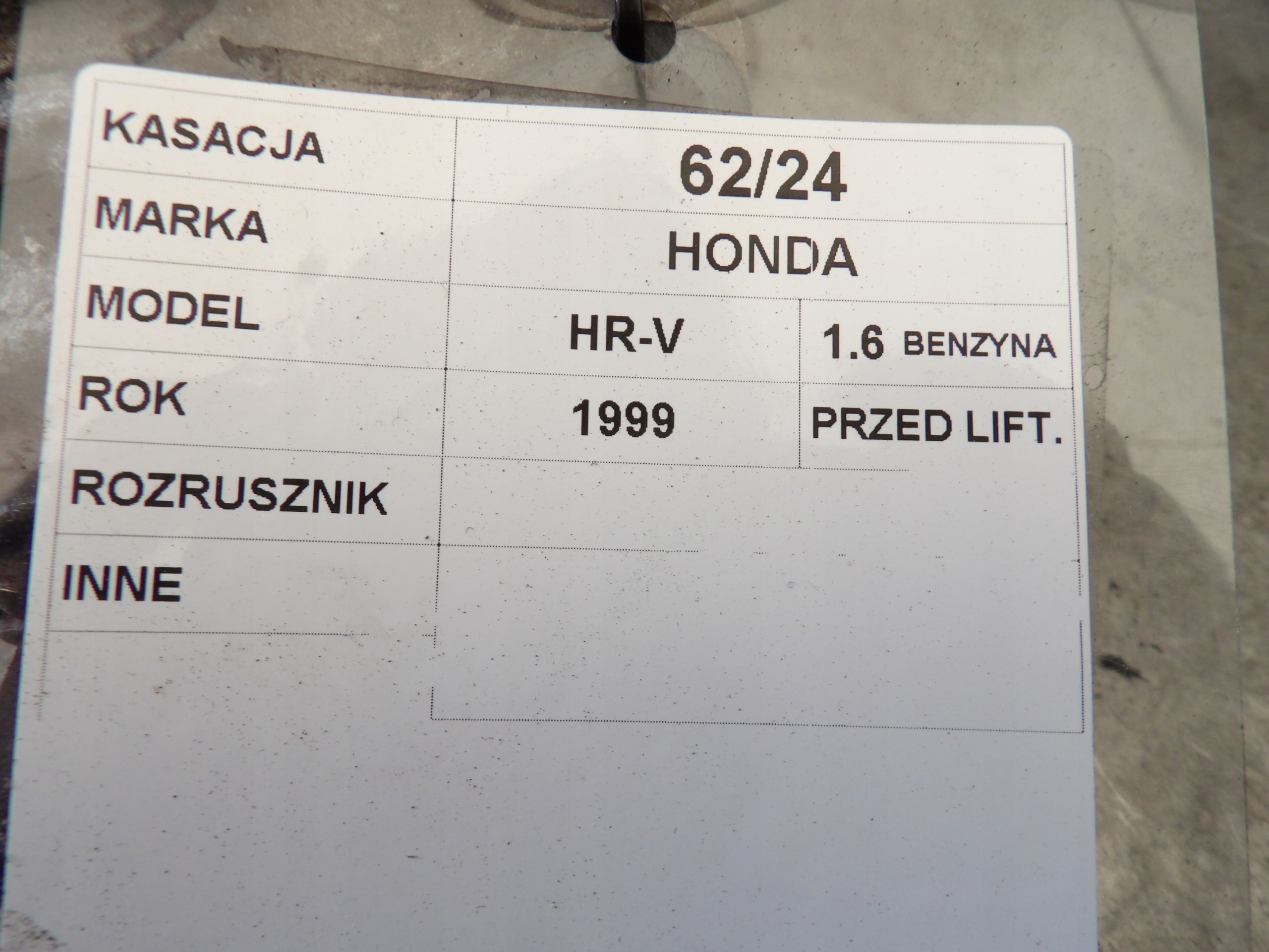 Honda HR-V a startér SM442252B SM44225 MITSUBA
