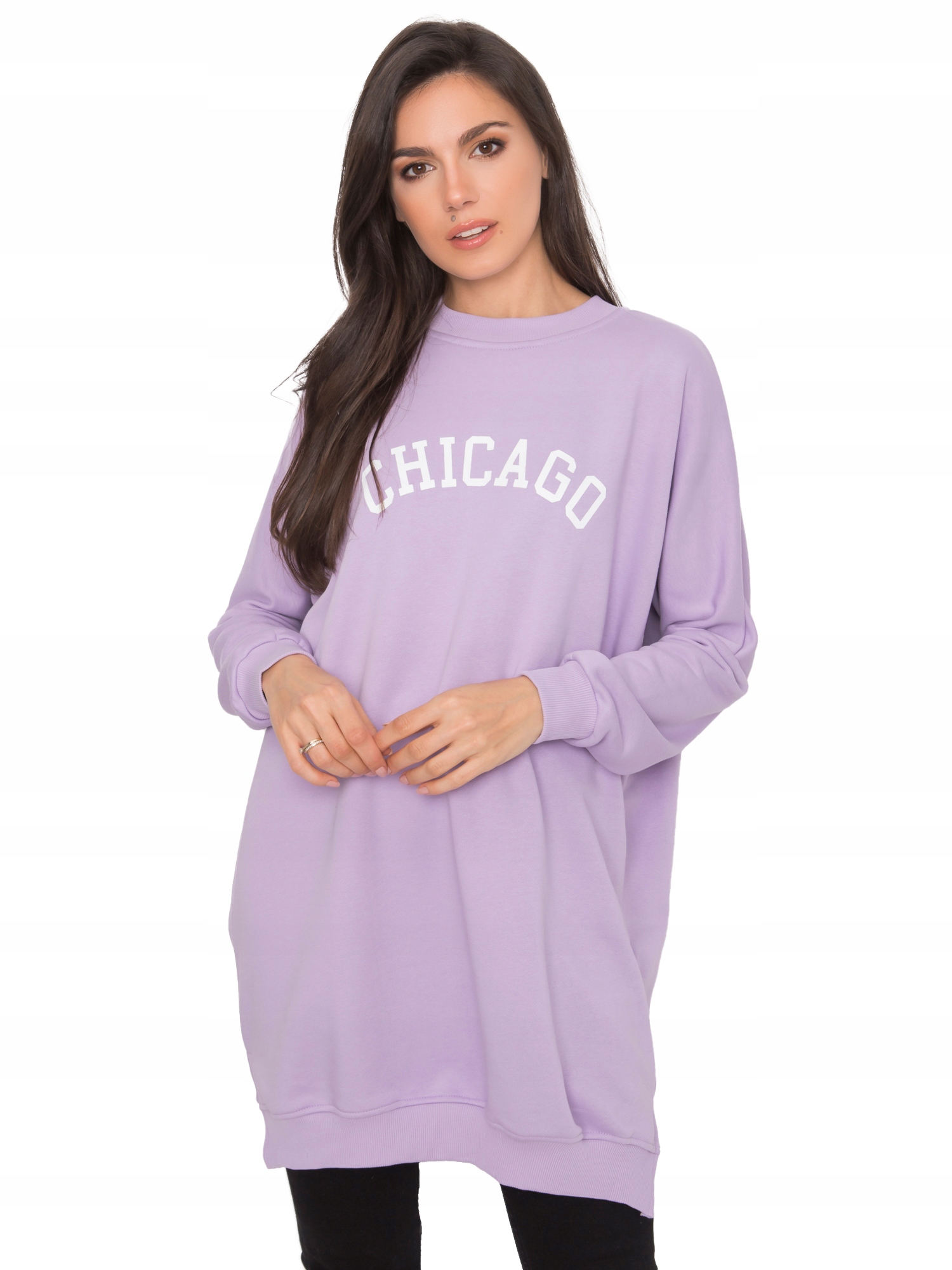 

Luźna Wygodna Tunika Bluza Damska - L/XL