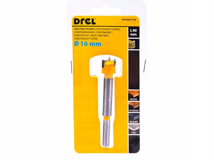 FREZ POD PUSZKI Z WIDIĄ 16 mm Rodzaj frezu czołowy