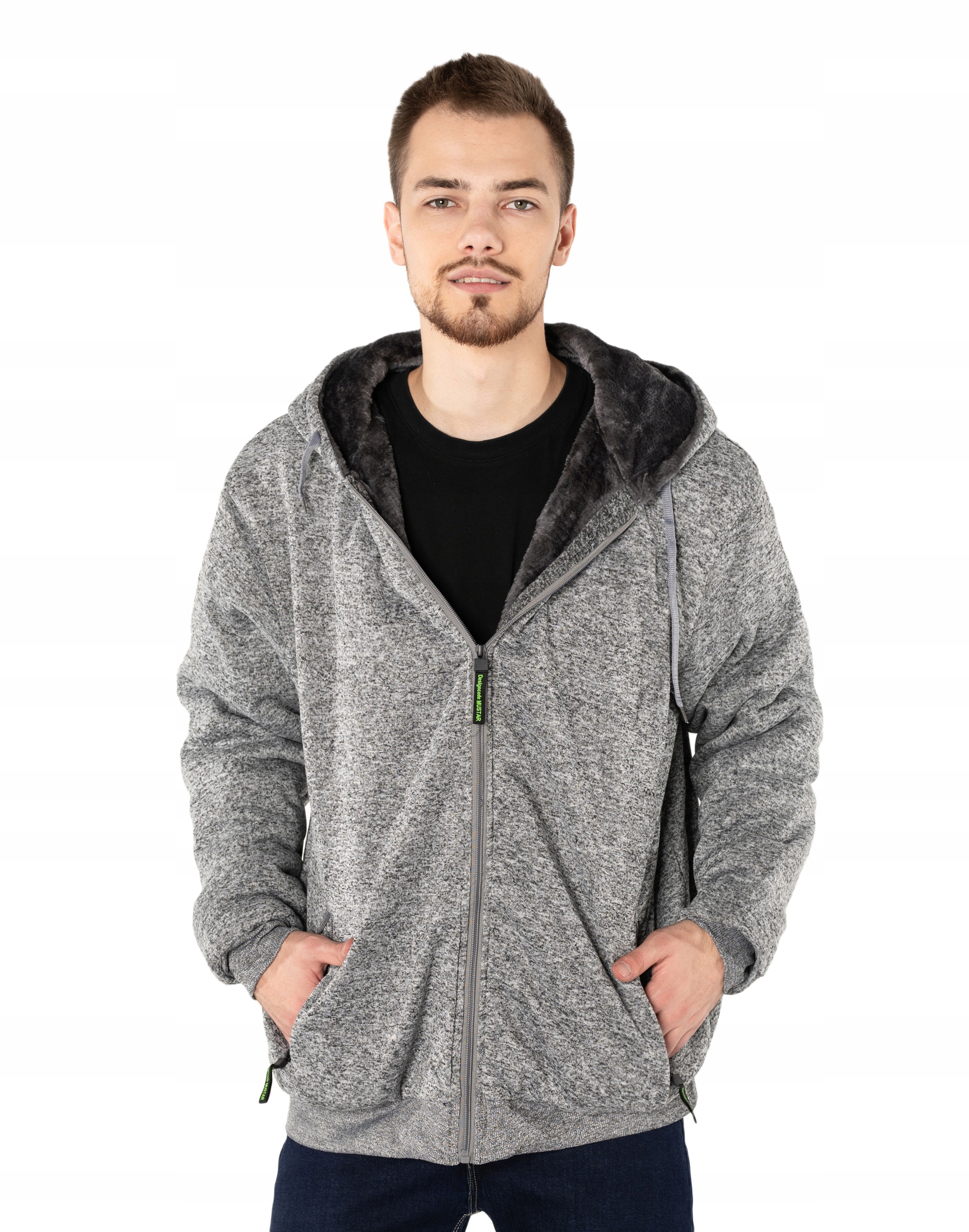 

Ciepła Bluza Męska Ocieplana Futerkiem 74604-3 2XL