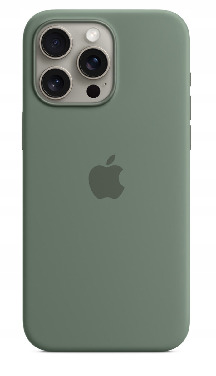 Púzdro pre Apple iPhone 15 Pre Max Silicone Case MagSafe zelené