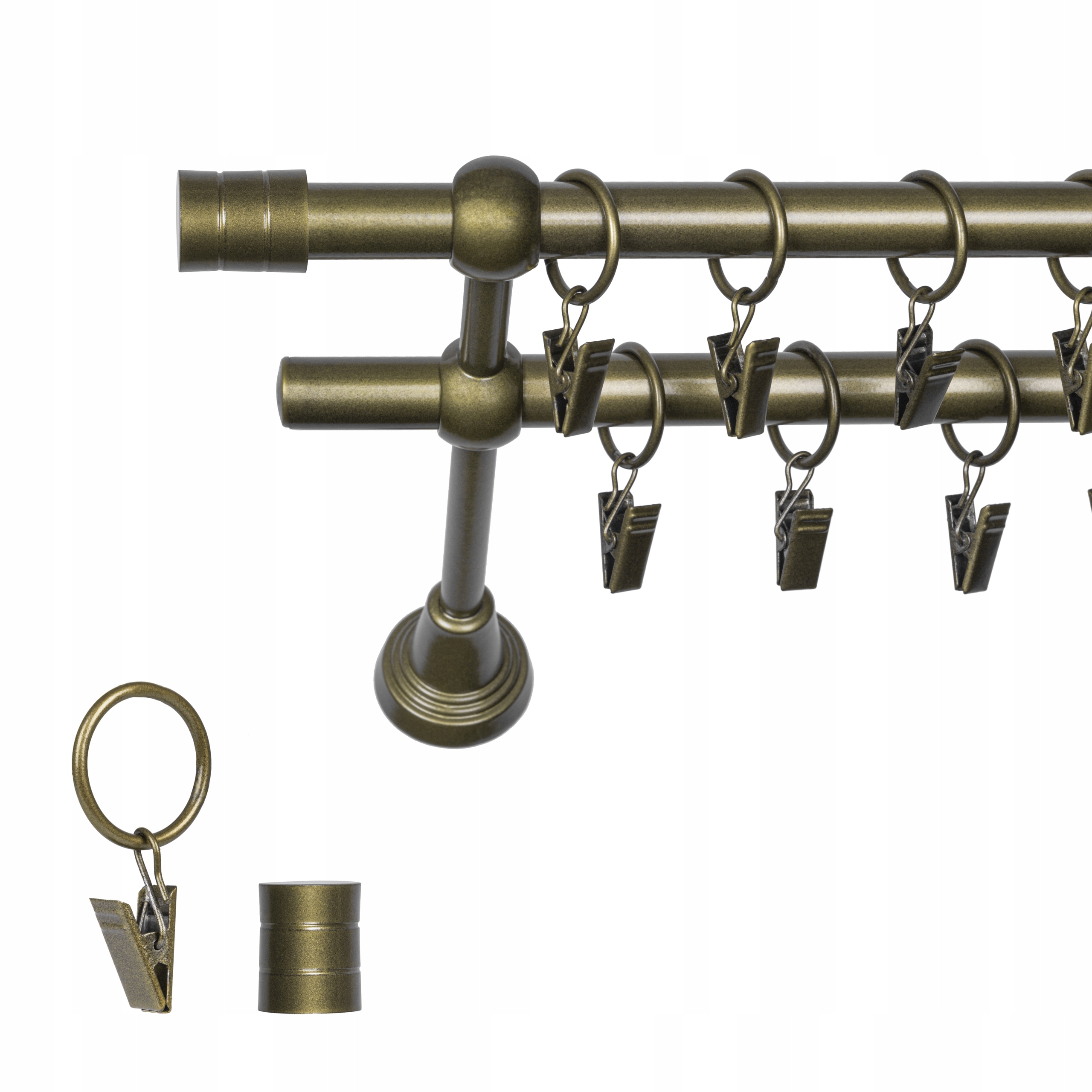 

Karnisz Metalowy Fi 16 Podwójny 200 CM Metal