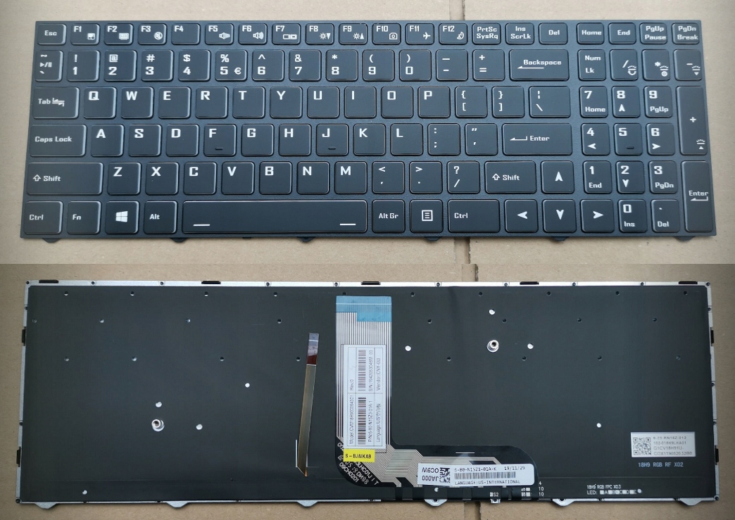 

Klawiatura Rgb Clevo PB50ED PB51ED PB51EF PB51RC
