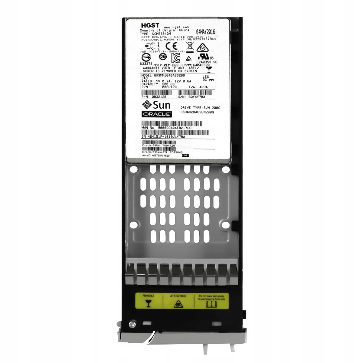Sun 7094126 200 Gb SAS-3 MLC 2.5'' HSCAC2DA6SUN200 G