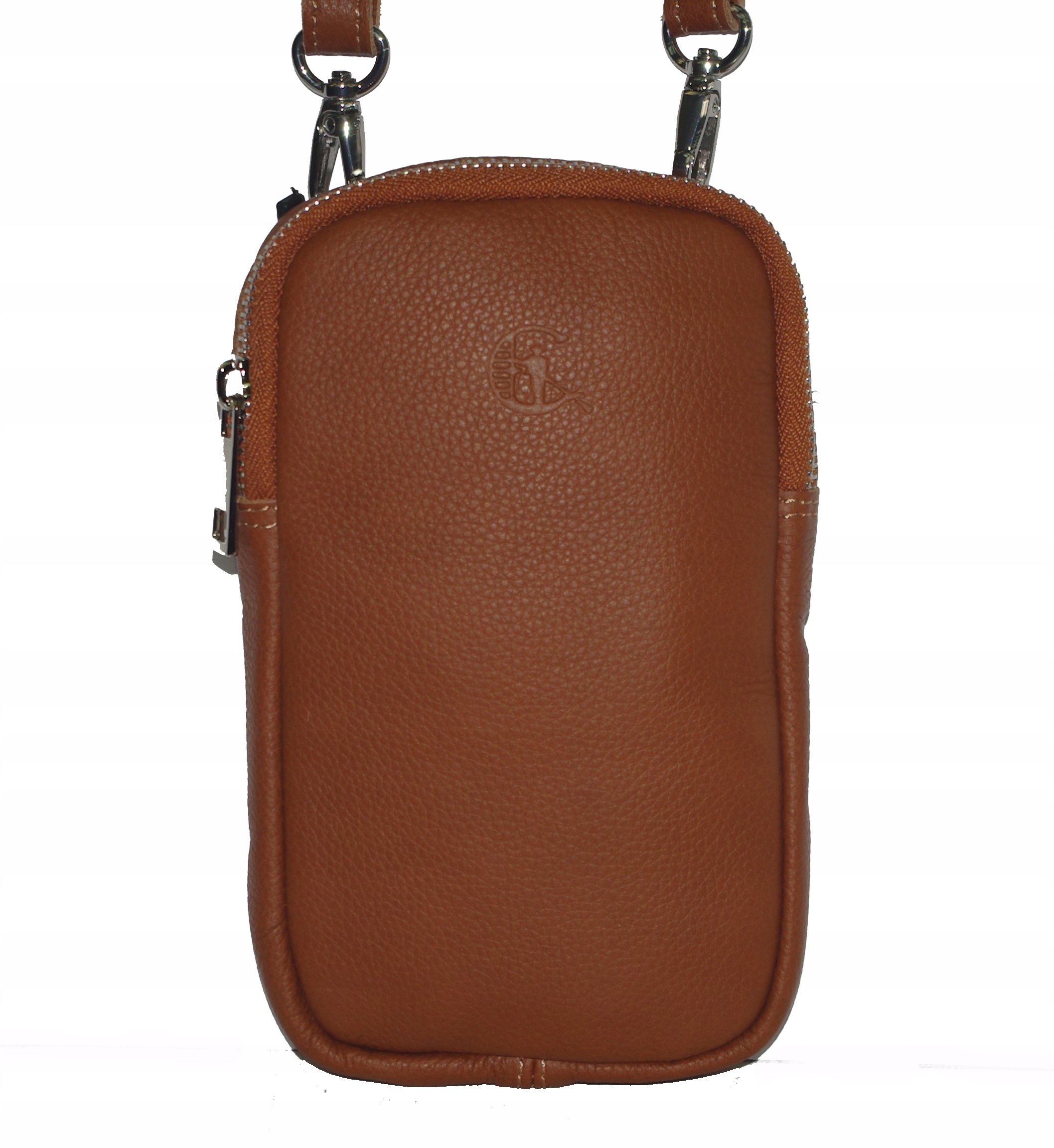 Canaletto dámská kabelka přes rameno z přírodní koňakové kůže