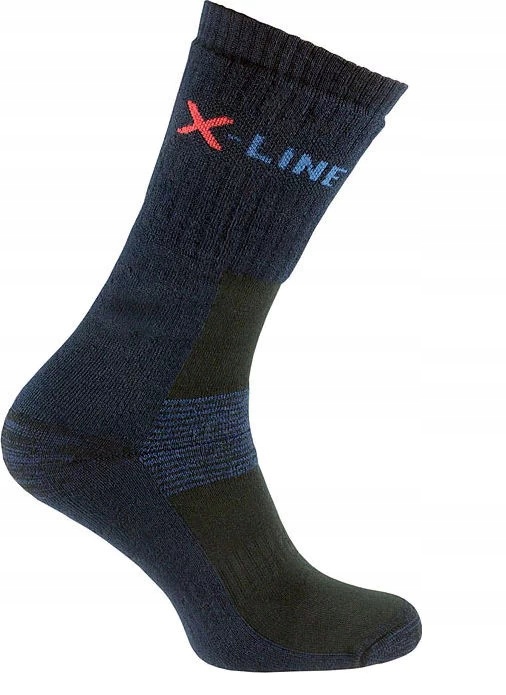 Skarpety Trekkingowe EXPANSIVE TREKKING X-LINE r.39-42 35% MERINO granat