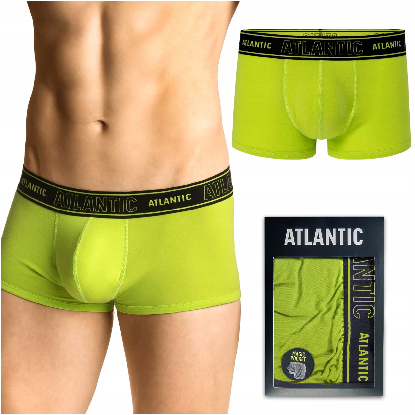 

Bokserki męskie Push-up Atlantic Magic Pocket XXL