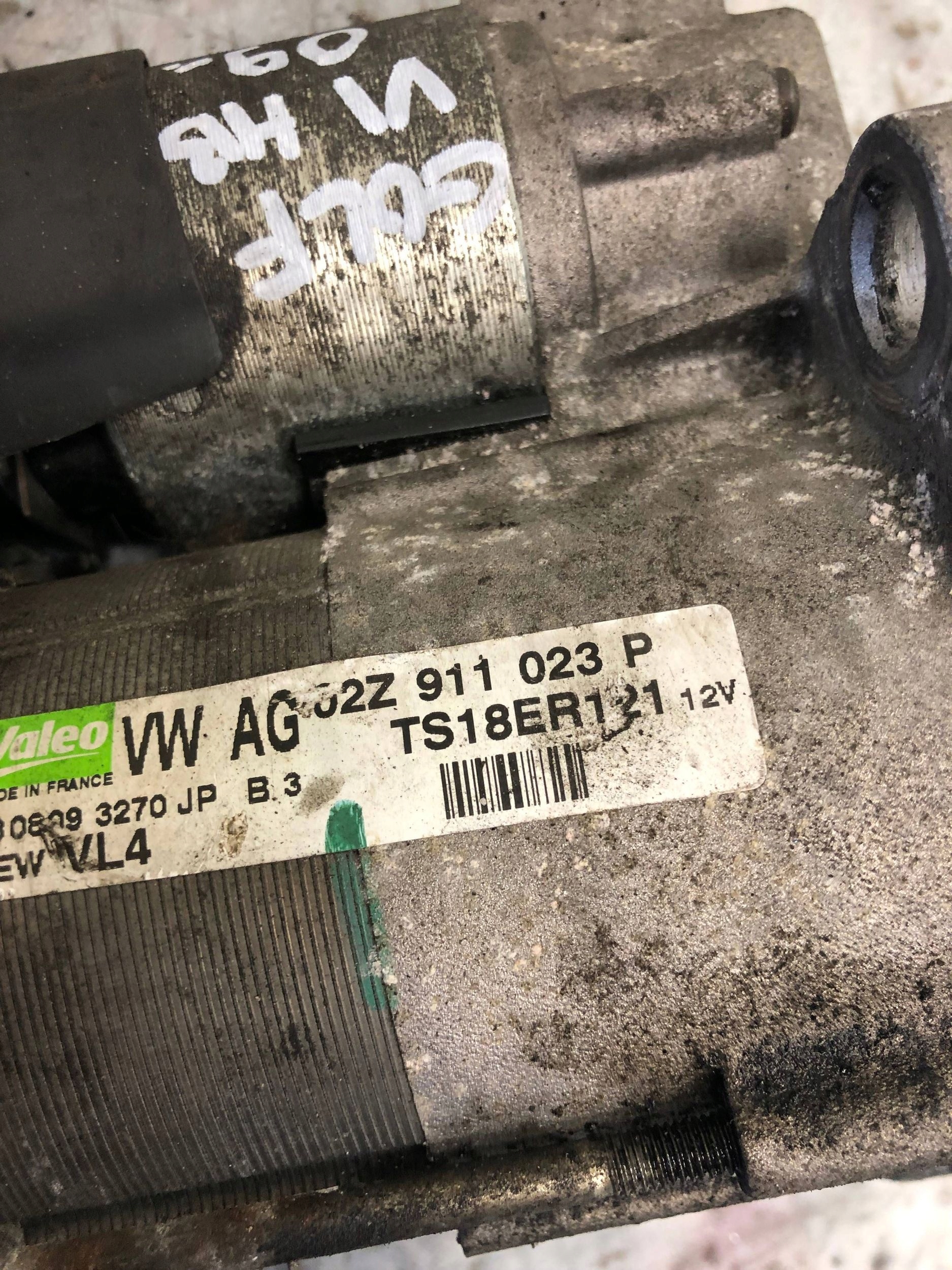 starter VW GOLF VI HB 02Z911023P