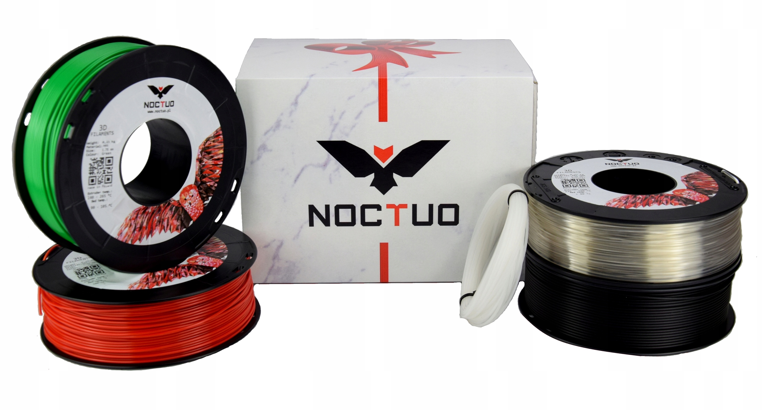 Filament Noctuo ABSolutný Box Abs 4ks x 0.25kg 1.75mm Sada jako dárek
