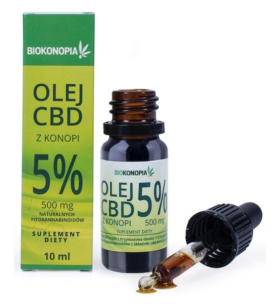 

Biokonopia Olejek Konopny 5% Cbd 500mg 10ml Polski