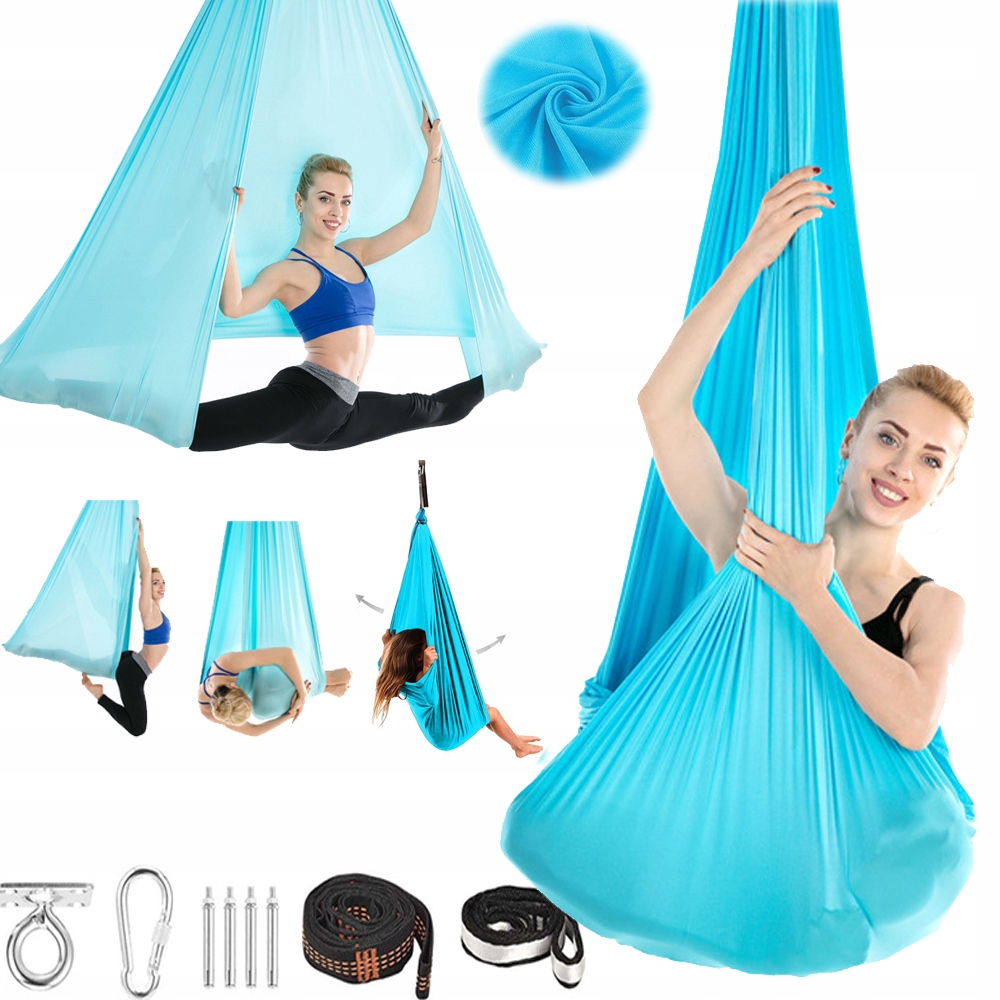 Huśtawka Dla Dzieci Hamak Chusta Sensoryczna Szarfa Akrobatyczna Joga 280CM